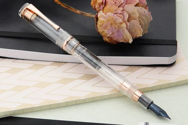 Conklin Duragraph Fountain Pen - Demo/Rose Gold (Limited Edition) - 1.1mm Stub