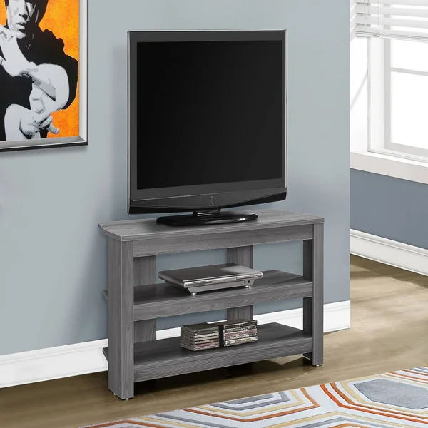 42x22 Fossil Gray Contemporary Rectangular TV Stand
