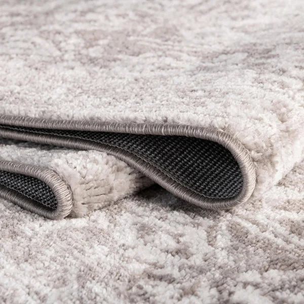 Unique Loom Oxford Intricate Design Rug 7' x 7' Octagon Gray/Ivory