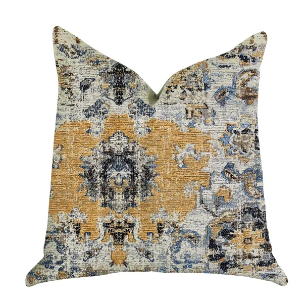 Plutus Free Spirit Damasque Luxury Throw Pillow 20x22L x26x22W