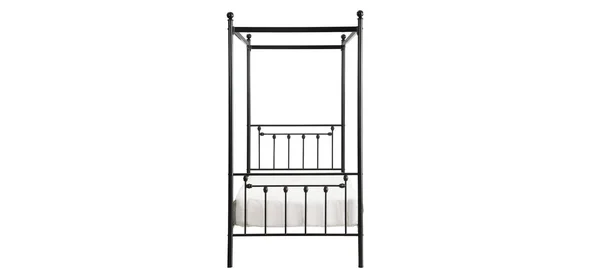 Homelegance Chelone Metal Canopy Bed, Twin, Black