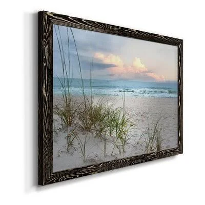 Beach Driftwood - Photograph Print on Canvas Sand & Stable Size: 31x22 H x 44x22 W x 1x22 D - Frame Color: Black