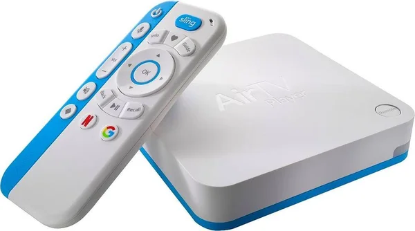 AirTV - 8 GB 4K Streaming Media Player with Adapter - White/Blue