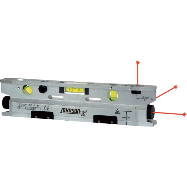 Johnson 40-6184 Three Beam Magnetic Torpedo Laser Level