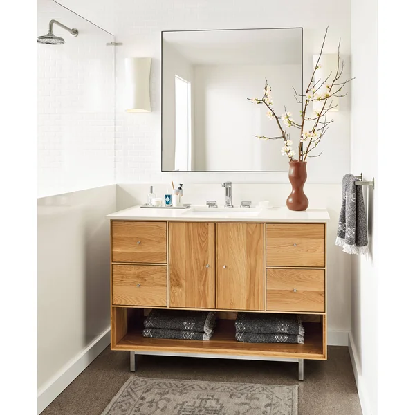 Room & Board, Modern Infinity Mirror 2D 24W 36H in Taupe Grey
