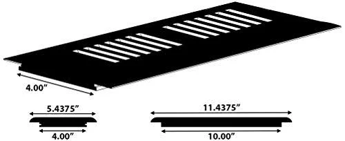 Moldings Online 3667110504 Armstrong Blackened Brown Collection: Prime Harvest Red Oak Surface Mount Vent - Length: 10x22