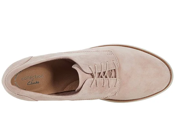 Clarks Women's Collection Sharon Noel Shoes - Matte Pink Suede