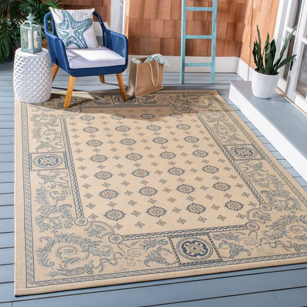 Safavieh Courtyard CY1356-3201 5&3x22 x 7&7x22 Natural, Terra Rug