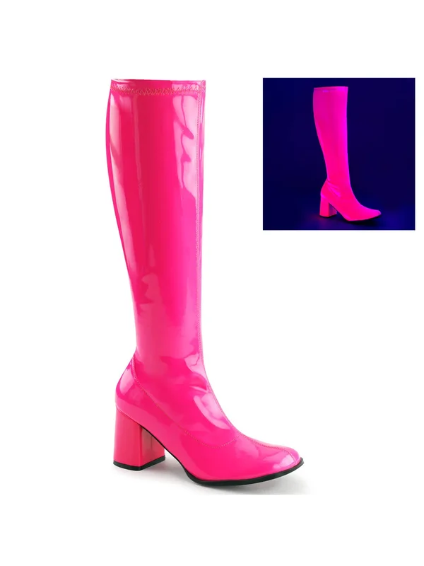 Funtasma - GOGO-300UV 10 - Neon Orange Str Patent