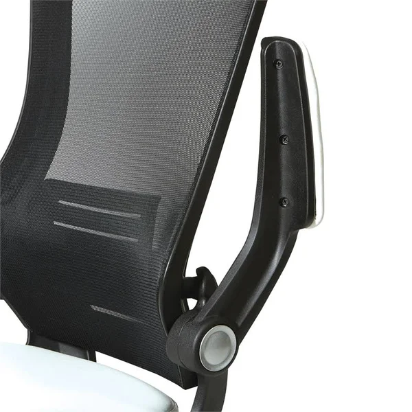 Office Star Products Black Screen Back Manager&s Chair - White