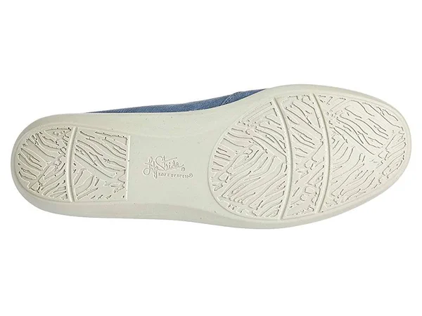 LifeStride Women's Neon Slip On, Navy Microsuede