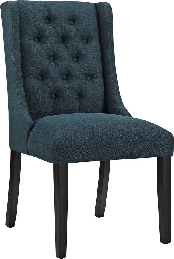 Modway Baronet Fabric Upholstered Dining Side Chair - Azure