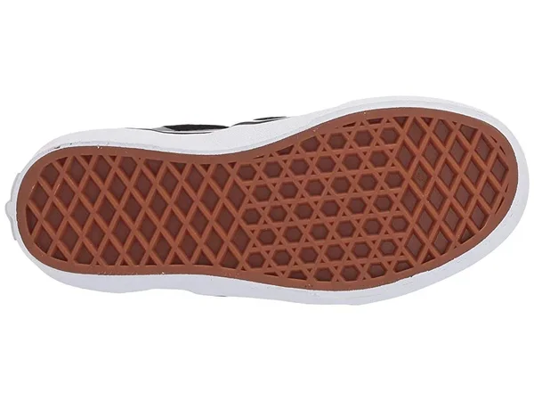Vans Kids Suede Flame Slip-On (Black/True White) 11.5 Kids