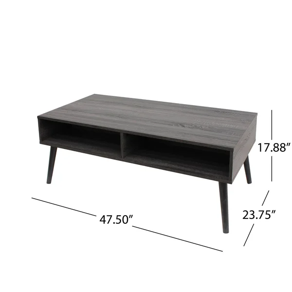 Christopher Knight Home Azzura Mid Century Modern Faux Wood Coffee Table by, Size: Walnut, Brown