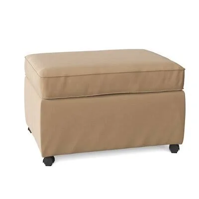 Birch Lane Manning 28x22 Rectangle Standard Ottoman Body Fabric: Classic Khaki