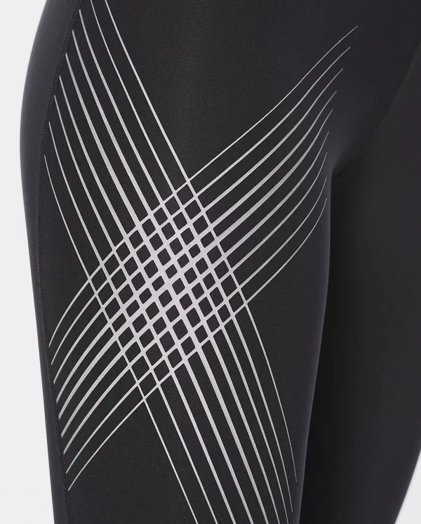 2XU Mid Rise Compression Women's Tights - Black - Large - Tall