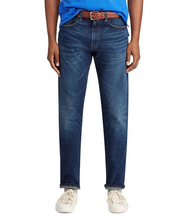 Polo Ralph Lauren Hampton Relaxed Straight-Fit Stretch Denim Jeans - Mens, 42 30, Rockford