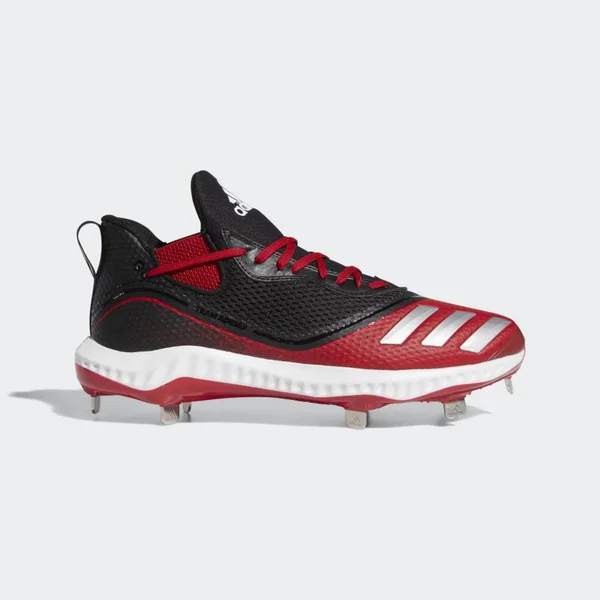 Adidas Icon V Bounce Black/Red Men's Baseball Cleats 8