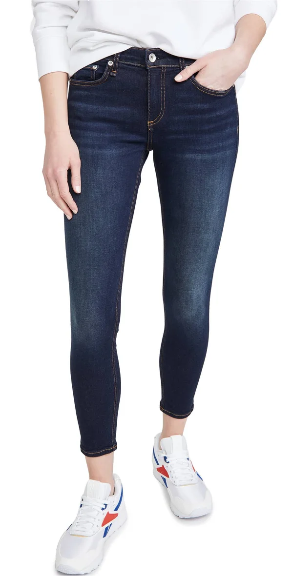 Rag & Bone Cate Mid-Rise Ankle Skinny Jeans - Carmen, Women's, 23
