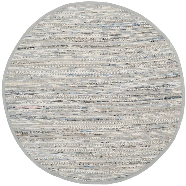 Safavieh Handmade Rag Rug Vistiana Cotton Rug - 9& x 9& Round - Grey