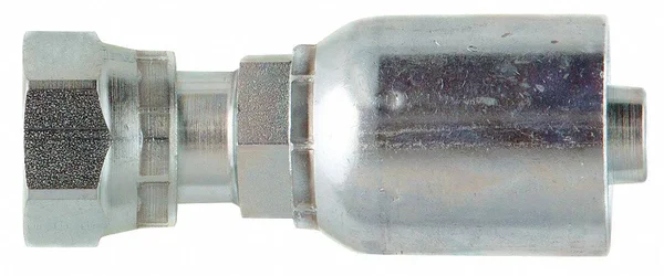 Parker Hydraulic Crimp Fitting - Fitting Material Steel x Steel, Fitting Size 1-1/16 in x 1 in Model: 1JS77-16-16