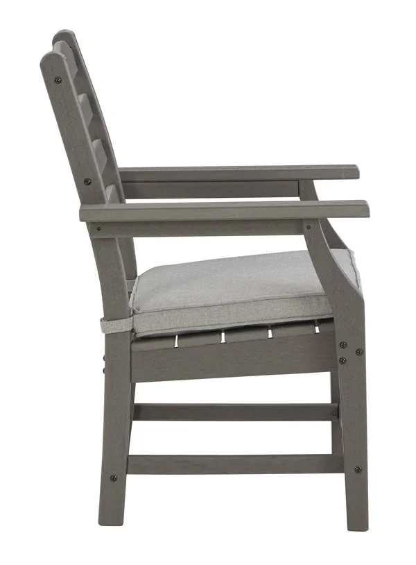 Visola - Gray - Arm Chair with Cushion (2/cn)