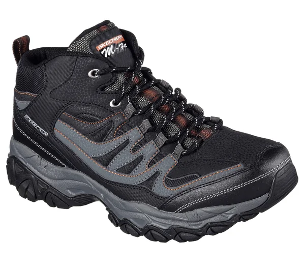 Skechers Sport Men's Afterburn M. Fit Geardo Oxford - Black/Charcoal, 8 4E US