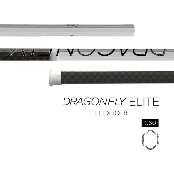Epoch Dragonfly Elite Lacrosse Shaft - Defense - C60, iQ8 - White