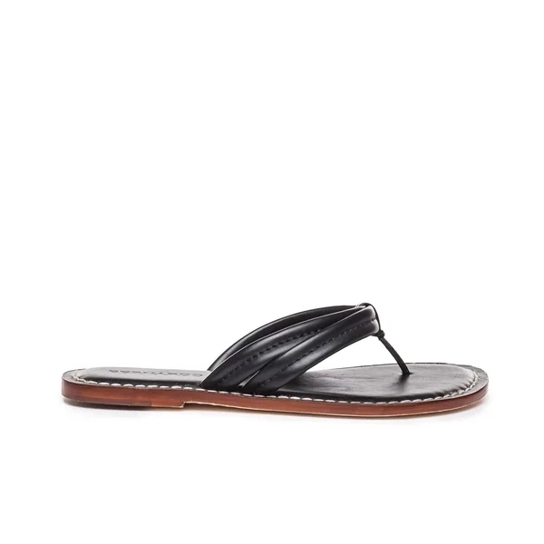 Bernardo Miami Two Strap Thong Sandals 5, Black