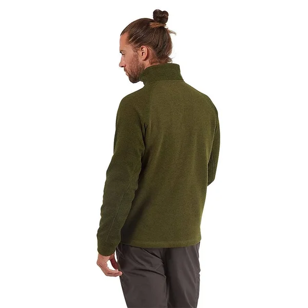 Craghoppers Mens Barker Half-Zip Fleece Top Dark Moss Marl S