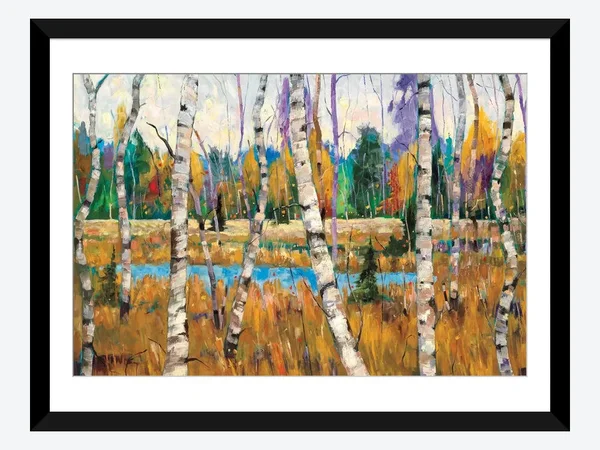 Framed Poster Prints - October Parade by Graham Forsythe ( Floral & Botanical > Tree Art > Aspen Trees art)