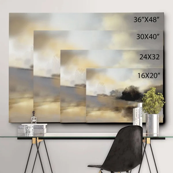 WexfordHome &Misty Pond& by Nan Painting Print on Wrapped Canvas Size: 36x22 H x 48x22 W x 2x22 D