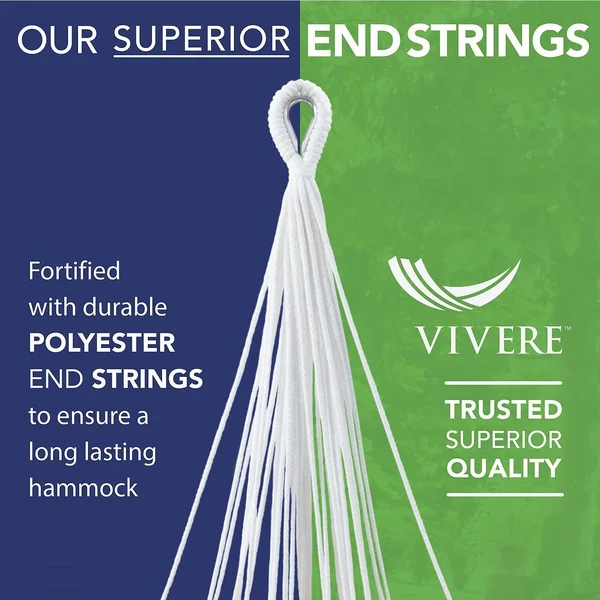 Vivere 12 ft. Brazilian Polyester Hammock Bed in Royal Blue