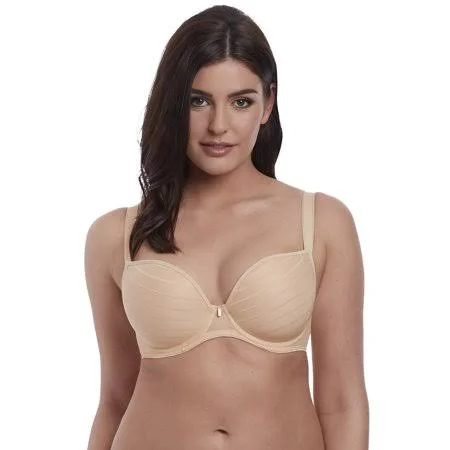 Freya Cameo UW Deco Moulded Plunge Bra - Sand