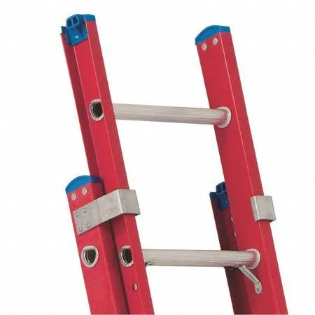 Westward 44yy40 40 ft Fiberglass Extension Ladder - 300 lb Load Capacity