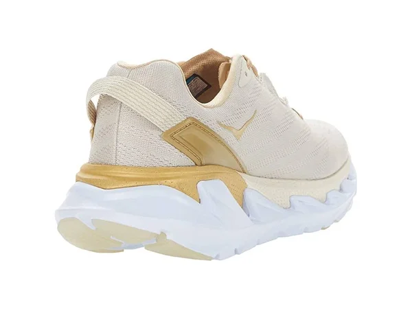Hoka Women's Elevon 2 Road Running Shoes in Almond Milk/White, Size 5