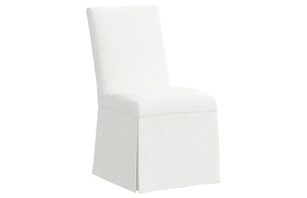 Owen Slipcover Side Chair - Espresso/Blush