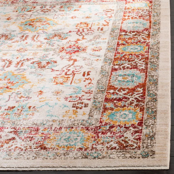 Safavieh SUT405L Sutton Ivory, Brick Area Rug - 9& x 13&
