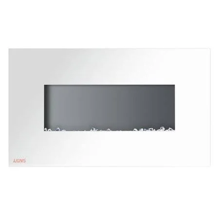 Ignis Products Royal Wall Mounted Electric Fireplace - White