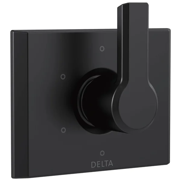 Delta T11999-BL Pivotal 6-Setting 3-Port Diverter Trim Matte Black