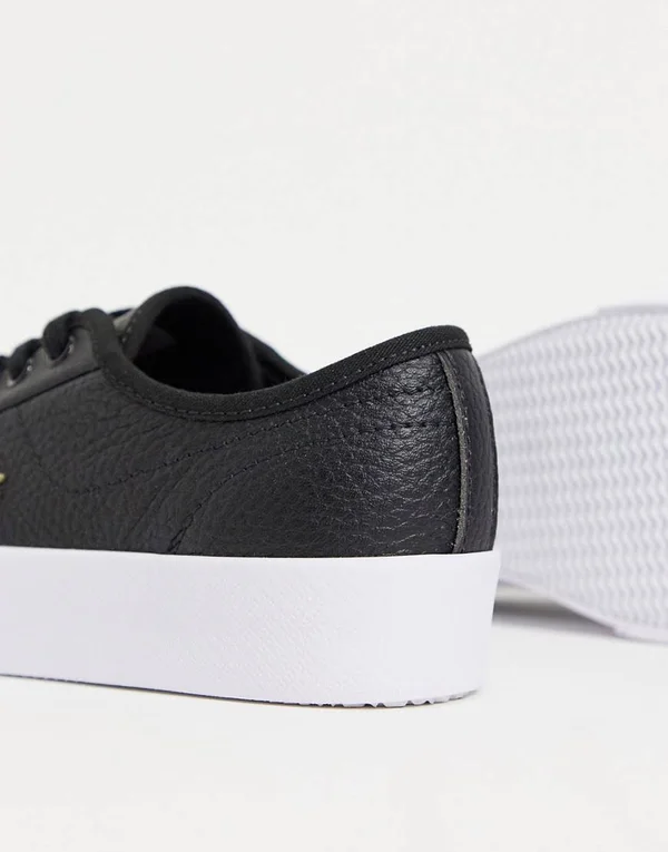 Womens Lacoste Ziane Platform Trainers - Black